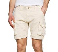 Alpha Crew Short Pantalones Cortos, Jet Stream White, 36 para Hombre