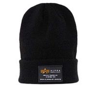 ALPHA INDUSTRIES Crew Gorro, Negro (Black-03), Talla única Unisex Adulto