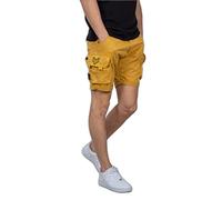 ALPHA INDUSTRIES Crew Patch Pantalones Cortos, Amarillo (Wheat-441), 33 para Hombre