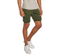 ALPHA INDUSTRIES Crew Patch Pantalones Cortos, Verde (Dark Olive-142), 32 para Hombre