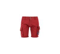 Alpha Industries Crew Patch Shorts Pantalones cortos Talla 33 - Rojo