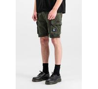 Alpha Industries Crew Patch Slim Shorts Pantalones cortos Talla 34 - Gris oscuro