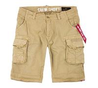 ALPHA INDUSTRIES Crew Pantalones Cortos Cargo, Beige (14-Sand), 38 para Hombre