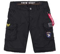 ALPHA INDUSTRIES Crew Short Patch 03-Black Hombre Talla 38
