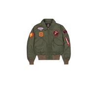 Alpha Industries CWU-45/P Devils Brigade Bomber Chaqueta para hombre Dark Olive M