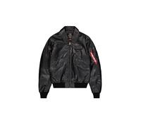 Alpha Industries CWU-45/P Leather Bomber Chaqueta para hombre Black XS