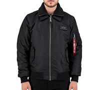 ALPHA INDUSTRIES CWU Jet Blast Chaqueta, Black, L para Hombre