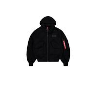 Alpha Industries CWU Zip Hood Wool Chaquetas Talla 2XL - Negro