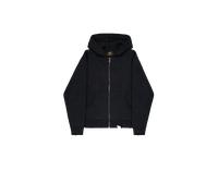 Alpha Industries Distressed Knit Hooded Jacket Punto Talla 3XL - Negro