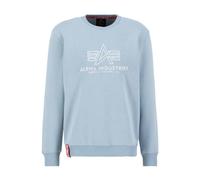 Alpha Industries Felpa con Ricamo Basic Sweater da uomo, Suéter pulóver Hombre, Greyblue,