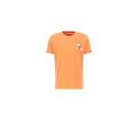 Alpha Industries Flying Buzz Small Logo T-Shirt Camisetas Talla M - Naranja