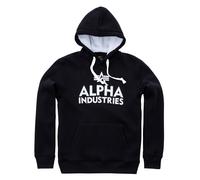 Alpha Industries Foam Print Sudadera con capucha Hoodies / Sweatshirts Negro/White M