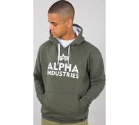 Alpha Industries Foam Print Sudadera con capucha, verde, tamaño XS para Hombres