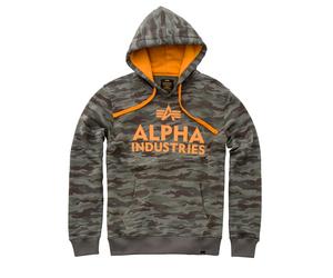 Alpha Industries Foam Print Sudaderas con capucha Woodl-Camo S