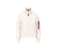 Alpha Industries Hooded Logo Puffer Chaquetas Talla M - Blanco