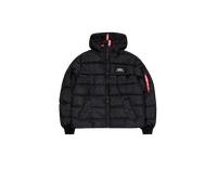 Alpha Industries Hooded Puffer Alpha Faux Down Chaquetas de invierno Talla XL - Negro