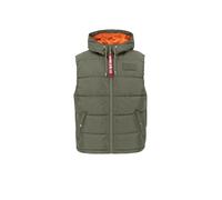 ALPHA INDUSTRIES Hooded Puffer Vest FD jackets 118110 01-sage-green