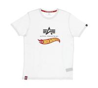 Alpha Industries - Hot Wheels Flag Tee Camiseta Blanca Hombre - Tops - Hombre - Blanco - M -