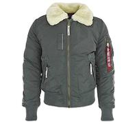 Alpha Industries Injector III Chaqueta Bomber, Gris (greyblack 136), Small para Hombre
