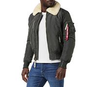 ALPHA INDUSTRIES Injector III Chaqueta Bomber, Gris (Greyblack-136), S para Hombre