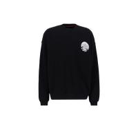 Alpha Industries Japan Wave Warrior Sweatshirt Sudaderas y sudaderas con capucha Talla XL - Negro/Blanco