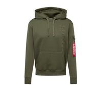 ALPHA INDUSTRIES Jersey 'EMB' verde / rojo XL verde / rojo