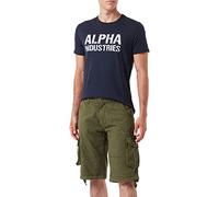 ALPHA INDUSTRIES Jet Pantalones Cortos Cargo, Verde (Dark Olive-142), 33 para Hombre