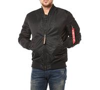 ALPHA INDUSTRIES 168100-3-L Chaqueta bomber, Hombre, Negro (Black 3), Large (Tamaño del fabricante: L)