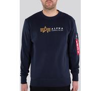 Alpha Industries Label Jersey, azul, tamaño M para Hombres