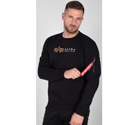Alpha Industries Label Jersey, negro, tamaño S para Hombres