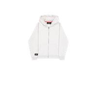 Alpha Industries Label Zip Back Print Hoodie Sudaderas con capucha Talla L - Gris