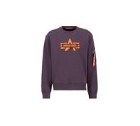 Alpha Industries Logo Edge Crewneck Sudadera, Plum, XXL para Hombre