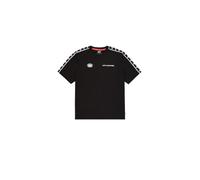 Alpha Industries Logo Track Tape T-Shirt para Hombre Black XXL