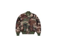 Alpha Industries MA-1 Base Camo Flight UV Chaquetas bomber Talla M - Camuflaje de bosque