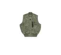 Alpha Industries MA-1 Base UV Loose Vest Chalecos Talla S - Verde oliva