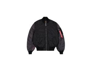 Alpha Industries MA-1 Camo Back Embroidery Chaquetas bomber Talla L - Negro
