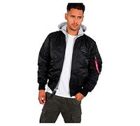 Alpha Industries MA-1 D-Tec Chaqueta Bomber, Negro (Black-03), XL para Hombre