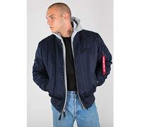 ALPHA INDUSTRIES MA-1 D-Tec Chaqueta, Hombre, Azul (Rep.Blue - 07), 2 XL