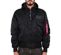 ALPHA INDUSTRIES MA-1 D-Tec Chaqueta, Negro (Black-03), 2 XL para Hombre
