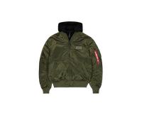 Alpha Industries MA-1 D-Tec Hood Chaquetas bomber Talla S - Verde oscuro/Negro