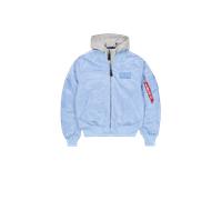 Alpha Industries MA-1 D-Tec Hood Chaquetas bomber Talla XL - Azul claro