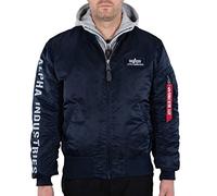 ALPHA INDUSTRIES MA-1 D-Tec SE rep.Blue/Reflective - Chaqueta bomber para hombre Repl Blue/Reflective S