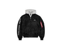 Alpha Industries MA-1 D-Tec Sleeve Embroidery Chaquetas bomber Talla M - Negro/gris
