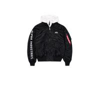 Alpha Industries MA-1 D-Tec Sleeve Embroidery Chaquetas bomber Talla XL - Negro/Blanco