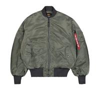 Alpha Industries - Ma-1 Distressed Bomber Jacket - Jackets - Hombre - Verde - XS -
