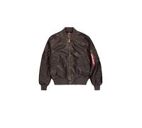 Alpha Industries Ma-1 Faux Leather Vintage Chaqueta bomber Hombre (Pack de 1)