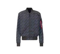 Alpha Industries MA-1 Light Weight Allover Print Rainbow Reflective Chaquetas bomber Talla XL - Gris oscuro