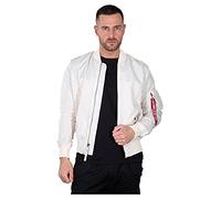 ALPHA INDUSTRIES MA-1 TT Chaqueta, Blanco (Jet Stream White-578), S para Hombre