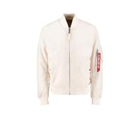 ALPHA INDUSTRIES Ma-1 TT Chaquetas, Blanco y Negro, L para Hombre
