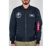 Alpha Industries MA-1 TT Glow In The Dark Chaqueta, Azul marino, Talla S